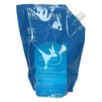 Pungă albastră Bioderma Atoderm Gel douche Eco-Recharge de 1 litru, cu dop alb