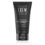 Tub negru de cremă de ras American Crew Classic Moisturizing Shave Cream de 150 ml, pe fundal alb