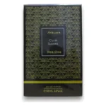 Cutie neagră cu motiv art déco auriu, apă de parfum Atelier Des Ors Cuir Sacré de 100 ml