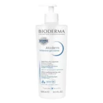 Flacon alb cu pompă Bioderma Atoderm Intensive gel-crème de 500 ml, pe fundal alb