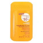 Flacon plat portocaliu Bioderma Photoderm MAX Aquafluide Pocket SPF 50+, 30 ml