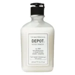 Flacon alb cu pompă de șampon pentru barbă Depot No. 501, etichetă albă, 250 ml