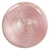 Picătură de lac de unghii întinsă, nuanță roz-nud deschisă cu reflexii metalice