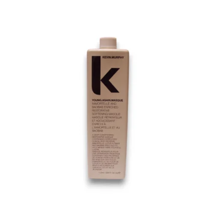 Flacon bej de 1 litru Kevin Murphy Young.Again.Masque, mască de păr, cu capac