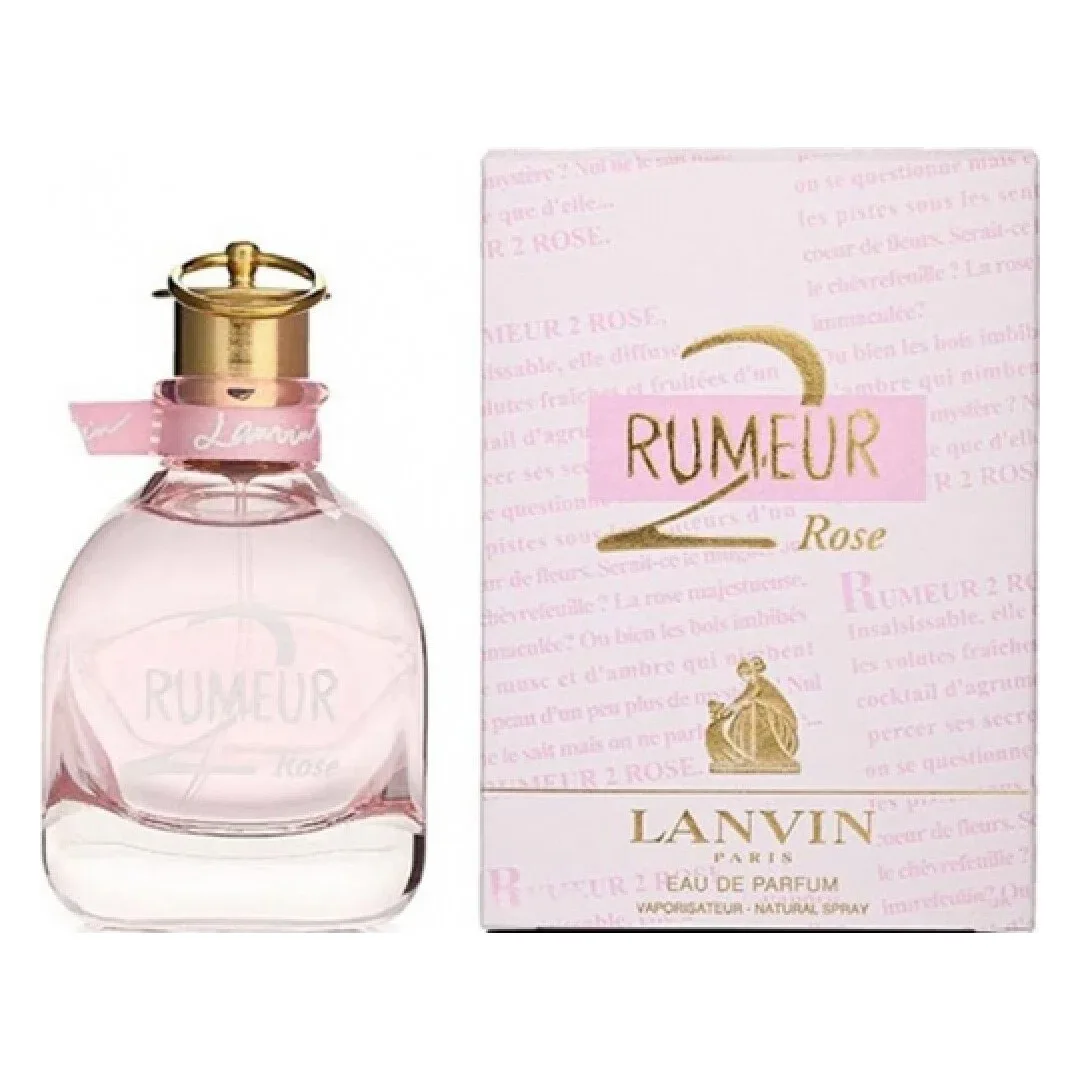 Apă de parfum Lanvin Rumeur 2 Rose 30 ml Flacon roz de apă de parfum Lanvin Rumeur 2 Rose, cu panglică roz, lângă cutia originală