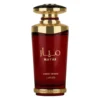 Flacon roșu de sticlă cu capac auriu, Mayar Cherry Intense Lattafa 100 ml