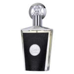 Flacon transparent de apă de parfum Lattafa Ta’weel de 100 ml, cu capac argintiu