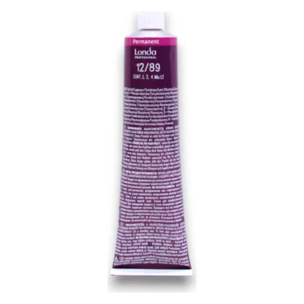 Tub de vopsea permanentă Londa Professional Londacolor cu nuanța 12/89 tipărită pe ambalaj