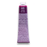 Tub mov de vopsea Londa Professional cu nuanța 7/73 tipărită sub sigla mărcii