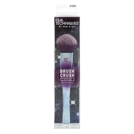 Pensulă Real Techniques Brush Crush 302 Blush în blister, cu fibre mov