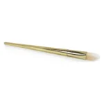 Pensulă Real Techniques Bold Metals 102 cu mâner auriu și fibre albe