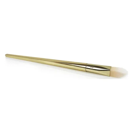 Pensulă Real Techniques Bold Metals 102 cu mâner auriu și fibre albe