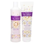 Flacon alb de șampon și tub de mască Fanola No Yellow Spice Collection