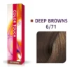 Cutie Wella Color Touch cu banda Deep Browns si mostra nuantei 6/71, blond inchis rece