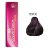 Cutia Color Touch Plus alături de mostra de culoare marcată 33/06, șaten închis violet